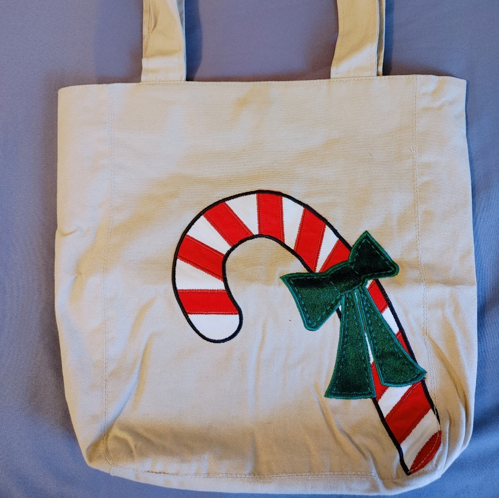 Canvas Christmas tote